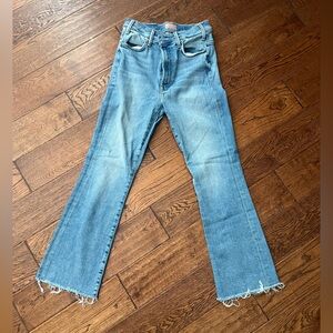 Mother Denim, The Hustler Ankle Fray Jeans, Size 26.